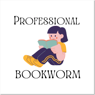 Professional Bookworm Posters and Art